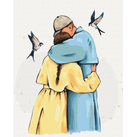 Картина за номерами BrushMe "Міцні обійми © Alla Berezovska" 40х50см BS53453