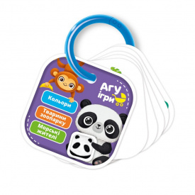 Детские обучающие карточки на кольце Цвета. Животные Vladi Toys VT2000-01