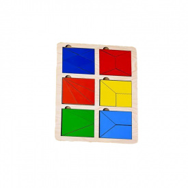 Вкладиші "Квадрати Нікітіна" Ubumblebees ПСД206 PSD206 2 рівень