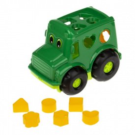 Сортер-автобус Бусик №1 Colorplast 0244 Зеленый