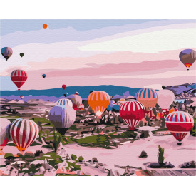 Картина за номерами BrushMe "Каппадокія на світанку" 40х50см BS52587