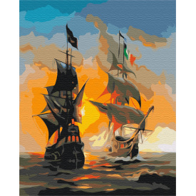 Картина за номерами BrushMe "Морські інь та ян" 40х50см BS52291