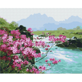 Картина за номерами BrushMe "Гірські квіти" 40х50см BS51394