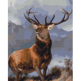 Картина за номерами BrushMe "Шляхетний олень" 40х50см BS51433