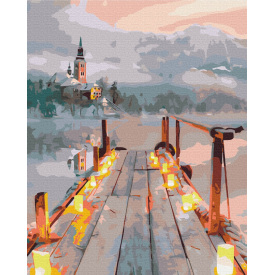 Картина за номерами BrushMe "Романтика зимового вечора" 40х50см BS33950