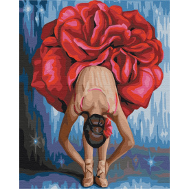 Картина за номерами BrushMe "Квіткова балерина" 40х50см BS22465