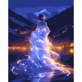 Картина за номерами Santi Сяюча краса 40х50 см Різнокольоровий (955063)