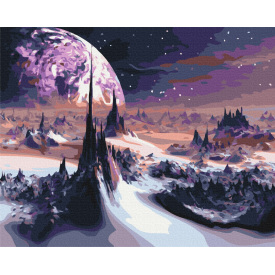 Картина за номерами Brushme XL Космічні пейзажі 48х60 см Різнокольоровий BS40470L