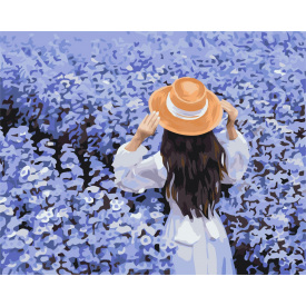 Картина за номерами BrushMe "Подорож у квітах" 40х50см BS52378