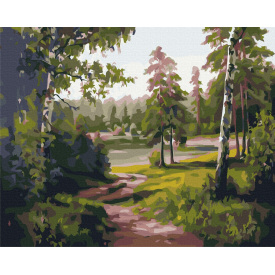 Картина за номерами BrushMe "Березова долина" 40х50см BS52676