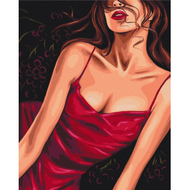 Картина за номерами BrushMe "Спокусливий червоний © Alla Berezovska" 40х50см BS53573