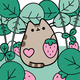 Картина за номерами Santi Пушин Полуничка 25х25 см Різнокольоровий (955031)