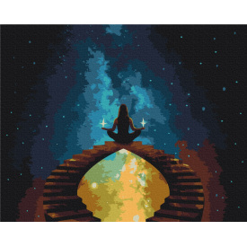 Картина за номерами Brushme XL Гармонія з космосом 48х60 см Різнокольоровий BS52572L