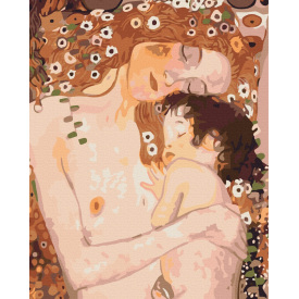 Картина за номерами BrushMe "Мама та немовля. Густав Клімт" 40х50см BS52248