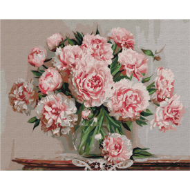 Картина за номерами BrushMe "Садові півонії" 40х50см BS5581