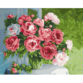 Картина за номерами BrushMe "Домашні півонії" 40х50см BS51651