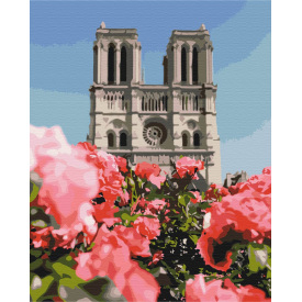 Картина за номерами BrushMe "Собор Паризької Богоматері" 40х50см BS52328