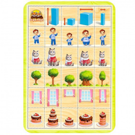 Дерев'яний пазл-сортер "Вкажіть розміри" Ubumblebees ПСФ103 PSF103 29 плашок