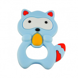 Прорізувач силіконовий "Єнот" Mega Zayka MGZ-0402 (Blue) у футлярі