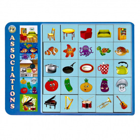 Дерев'яний пазл-вкладиш "Асоціації - 1" Ubumblebees ПСД098 PSD098 25 плашок