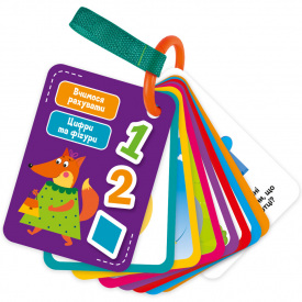 Набір навчальних карток "Цифри та фігури" Vladi Toys VТ2000-11 укр