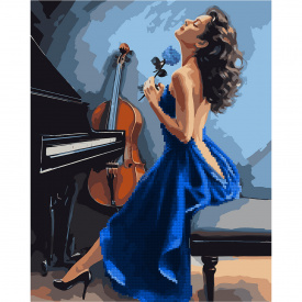 Картина за номерами з алмазною мозаїкою Santi Гармонія музики 40*50 см (954909)
