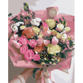 Картина за номерами Brushme XL Букет для найдорожчої 48х60 см Різнокольоровий BS37529L