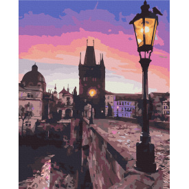 Картина за номерами Brushme XL Карлів міст 48х60 см Різнокольоровий BS29708L