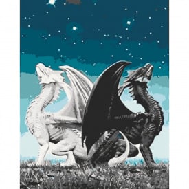 Картина за номерами Пара драконів Art Craft 16008-AC 40х50 см