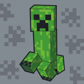 Картина за номерами Santi Майнкрафт Кріпер 25х25 см Різнокольоровий (955024)