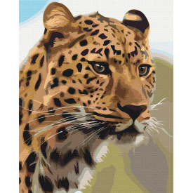 Картина за номерами BrushMe "Плямистий леопард" 40х50см BS52449