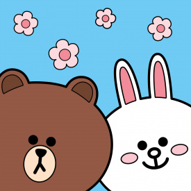 Картина за номерами Santi Лайн Френдс Браун та Коні 25х25 см Різнокольоровий (955039)