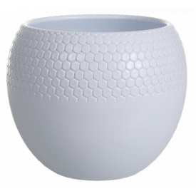 Кашпо GRIEBLING медова куля h 13*d 14*v 1,8 білий (000006524)