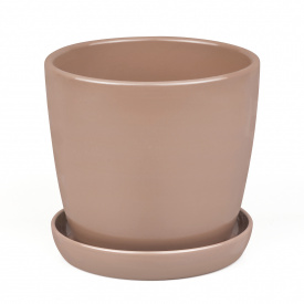 Горщик для рослиин Gorshki Сонет преміум h10*d10*v0,5 мокко (000004647)