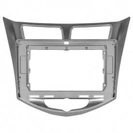 Переходная рамка Lesko 10.1" Hyundai Solaris Accent 2010-2017 Dodge Attitude 2011-2014 (10126-43505)