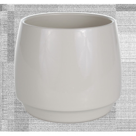 Кашпо GRIEBLING глазуроване h 13,5*d 15*v 1,5 Кремовий (000006515)