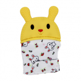 Прорізувач-рукавичка "Зайчик" Mega Zayka MGZ-0404 (Yellow) на липучці