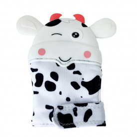 Прорізувач-рукавичка "Корівка" Mega Zayka MGZ-0405 (White) на липучці