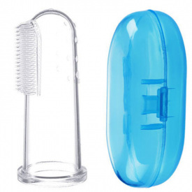 Прорізувач 2Life насадка на палець в кейсі Блакитний (v-11795)