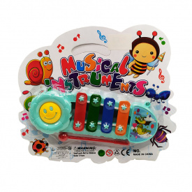 Музична іграшка Ксилофон Bambi Y9093 16 см Бірюзовий