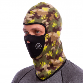 Подшлемник балаклава с черепами SP-Sport Флис MS-0303 M Камуфляж