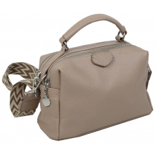 Жіноча сумка крос-боді Borsacomoda 16x16x10 см Бежевий (2535266722)
