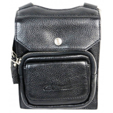 Чоловіча сумка на плече Giorgio Ferretti B90001 2x18x14 см Чорний (1685666579)