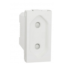 Розетка Schneider Electric NU303118 (винтовой зажим) 10А 1М (белая)