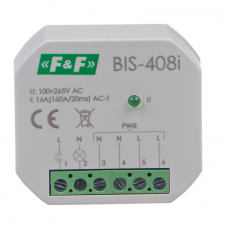 Бистабильное реле BIS-408 LED, 16А, защита от пускового тока