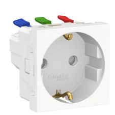 Розетка Schneider Electric NU305718 (зажимной контакт) 16А (белая)