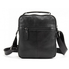 Чоловіча сумка месенджер Tiding Bag 17x20x6 см Чорний (1982289975) Суми