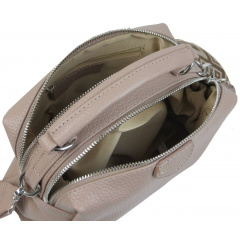 Жіноча сумка крос-боді Borsacomoda 16x16x10 см Бежевий (2535266722) Житомир