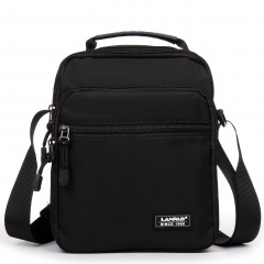 Чоловіча сумка-планшет LANPAD LAN82053 20x26x12 см Чорний (2465825958) Гайсин