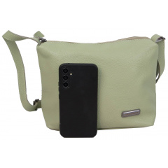 Женская наплечная сумка Borsacomoda 30x22x11 см Салатовый (2590229397) Черновцы